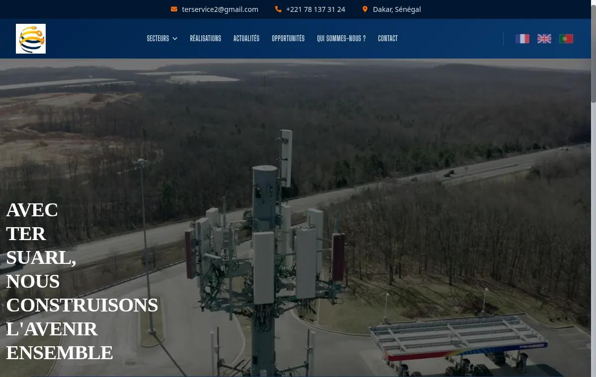 TER Services — BTP · Télécoms — projet livré par Kolonell